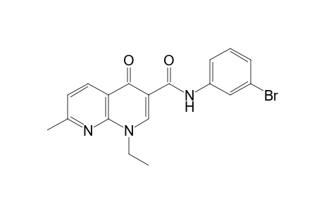 3'-bromo-1,4-dihydro-1-ethyl-7-methyl-4-oxo-1,8-naphthyridine-3-carboxanilide