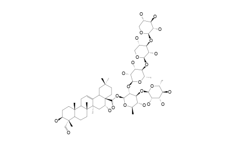 28-O-[XYLOPYRANOSYL-(1->3)-XYLOPYRANOSYL-(1->4)-RHAMNOPYRANOSYL-(1->2)-[RHAMNOPYRANOSYL-(1->3)]-QUINOVOPYRANOSYL]-QUILLAIC-ACID-ESTER