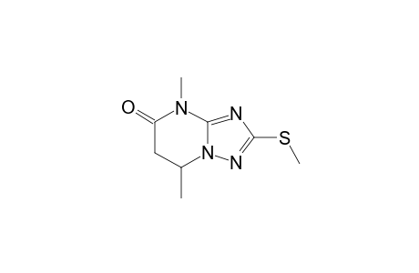 5,6-DIHYDRO-5,8-DIMETHYL-2-METHYLTHIO-1,2,4-TRIAZOLO-[1,5-A]-PYRIMIDIN-7(8H)-ONE