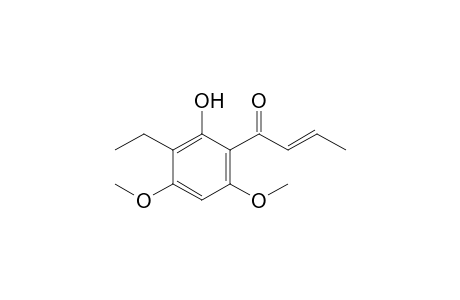 (E)-1-(3-ethyl-2-hydroxy-4,6-dimethoxy-phenyl)but-2-en-1-one