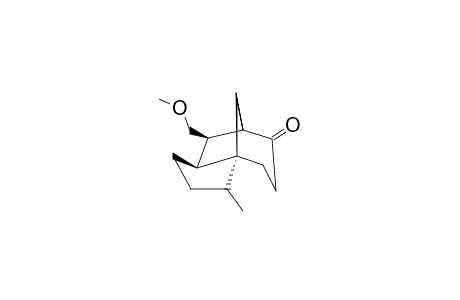 2-METHYL-EXO-6-METHOXYMETHYL-TRICYCLO-[5.3.1.0(1,5)]-UNDECAN-8-ONE;MAJOR-EPIMER