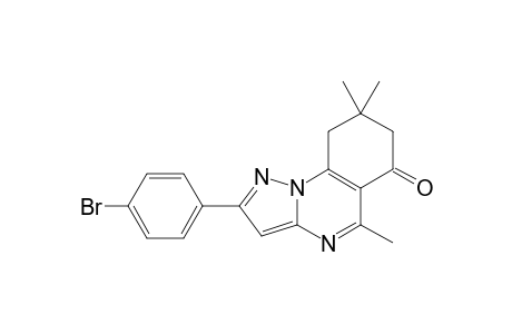 2-(4-BROMOPHENYL)-5,8,8-TRIMETHYL-8,9-DIHYDROPYRAZOLO-[1,5-A]-QUINAZOLIN-6(7H)-ONE