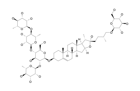 SAPONIN-A;DICHOTOMIN-[(25R)-FUROST-5-ENE-3-BETA,22-ALPHA,26-TRIOL-3-O-ALPHA-L-RHAMNOPYRANOSYL-(1->4)-ALPHA-L-RHAMNOPYRANOSYL-(1->4)-[ALPHA-L-RHAMNOPYRAN