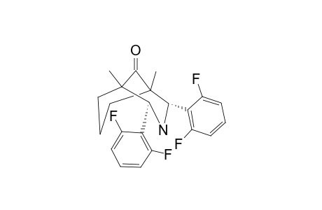 1,5-DIMETHYL-2,4-BIS-(2,6-DIFLUOROPHENYL)-3-AZABICYCLO-[3.3.1]-NONAN-9-ONE