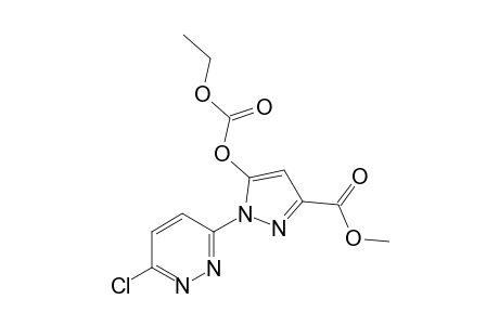 1-(6-chloro-3-pyridazinyl)-5-hydroxypyrazole-3-carboxylic acid, methyl ester, ethyl carbonate (ester)