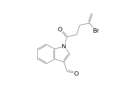 1-(2-Bromopent-1-en-5-oyl)indole-3-carbaldehyde