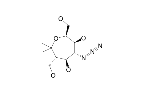 (2S,3S,4R,5S,6S)-4-AZIDO-2,6-BIS-(HYDROXYMETHYL)-7,7-DIMETHYL-OXEPAN-3,5-DIOL