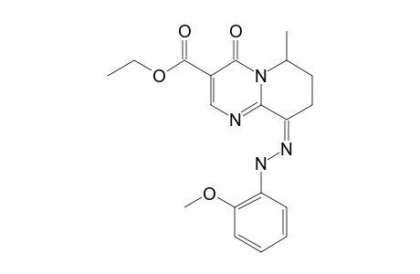 Z-ETHYL-9-(2-METHOXYPHENYL)-HYDRAZONO-6-METHYL-4-OXO-6,7,8,9-TETRAHYDRO-4H-PYRIDO-[1,2-A]-PYRIMIDINE-3-CARBOXYLATE