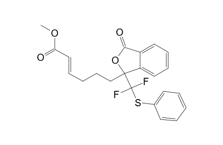 (E)-Methyl 6-{1-[Difluoro(phenylsulfanyl)methyl]-3-oxo-1,3-dihydroisobenzofuran-1-yl}hex-2-enoate