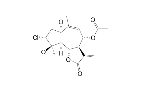 1-ALPHA,4-BETA-DIHYDROXY-3-ALPHA-CHLORO-8-ALPHA-ACETOXYGUAI-9,11(13)-DIEN-6-ALPHA,12-OLIDE