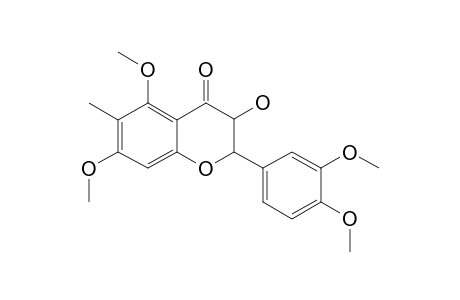 5,7,3',4'-TETRAMETHOXY-6-METHYL-FLAVANONOL