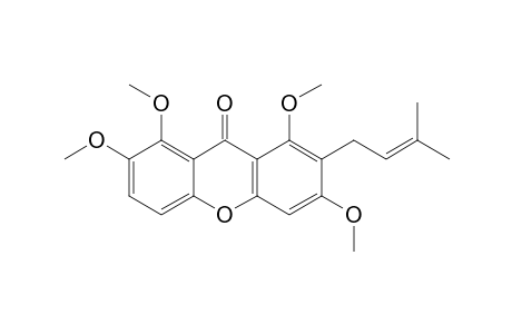 1,3,7,8-TETRAMETHOXY-2-(3-METHYLBUT-2-ENYL)-XANTHONE