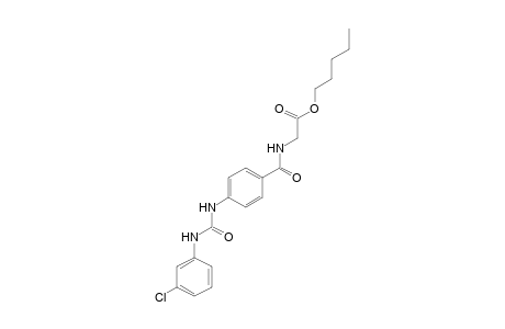 p-[3-(m-CHLOROPHENYL)UREIDO]HIPPURIC ACID, PENTYL ESTER