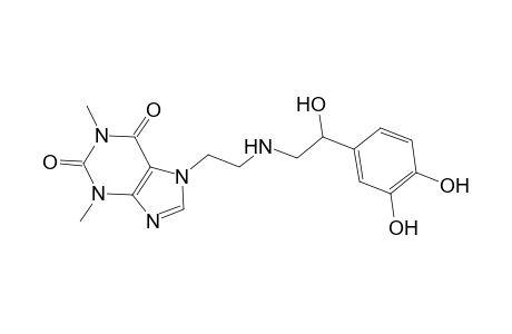 7-(2-{[2-(3,4-dihydroxyphenyl)-2-hydroxyethyl]amino}ethyl)-1,3-dimethyl-3,7-dihydro-1H-purine-2,6-dione