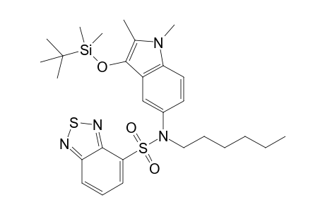 N-Hexyl-N-[3-(tert-butyldimethylsiloxy)-1,2-dimethyl-1H-indol-5-yl]-2,1,3-benzothiadiazole-4-sulfonamide