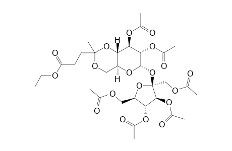 1',2,3,3',4',6'-HEXY-O-ACETYL-4,6-O-(3-CARBOXY-BUTYLIDENE)-SUCROSE