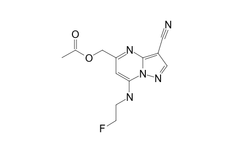 [3-CYANO-7-(2-FLUOROETHYLAMINO)-PYRAZOLO-[1,5-A]-PYRIMIDIN-5-YL]-METHYLACETATE