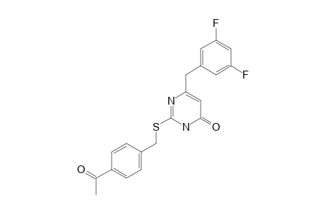 2-(4-ACETYLBENZYLTHIO)-6-(3,5-DIFLUOROBENZYL)-URACIL