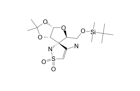 5-O-TERT.-BUTYLDIMETHYLSILYL-1,2-O-ISOPROPYLIDENE-3-SPIRO-(2'H-4'-AMINO-2',3'-DIHYDRO-1',1'-DIOXO-5'-PHENYL-ISOTHIAZOLYL)-ALPHA-D-RIBOFURANOSE