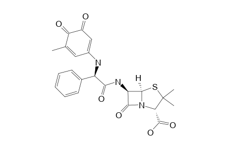 6-[2-(5-METHYL-3,4-DIOXOCYCLOHEXA-1,5-DIENYLAMINO)-2-PHENYL-ACETYLAMINO]-PENICILLANIC-ACID