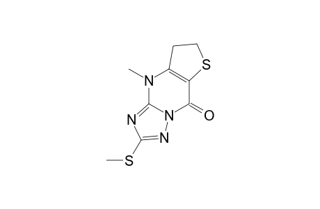 2-METHYLTHIO-9-METHYL-7,8-DIHYDROTHIENO-[3.2-D]-1,2,4-TRIAZOLO-[1.5-A]-PYRIMIDIN-5(9H)-ONE