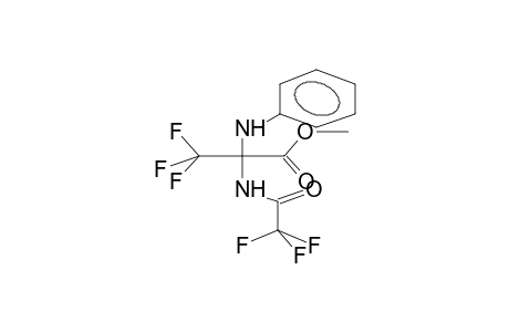 N-(ALPHA-CARBMETHOXY-ALPHA-TRIFLUOROACETAMIDOTRIFLUOROETHYL)ANILINE