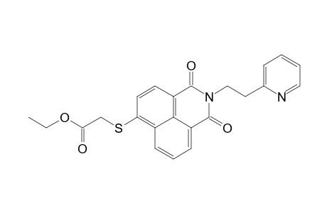 {{2,3-dihydro-1,3-dioxo-2-[2-(2-pyridyl)ethyl]-1H-benz[de]isoquinolin-6-yl}thio}acetic acid, ethyl ester