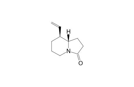 (+/-)-(5RS,6RS)-5-VINYL-1-AZABICYCLO-[4.3.0]-NONAN-9-ONE;MAJOR-DIASTEREOMER