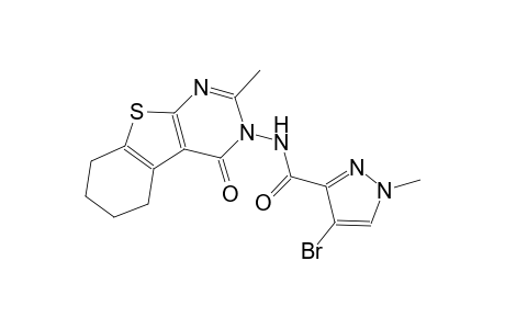 4-bromo-1-methyl-N-(2-methyl-4-oxo-5,6,7,8-tetrahydro[1]benzothieno[2,3-d]pyrimidin-3(4H)-yl)-1H-pyrazole-3-carboxamide