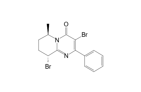 TRANS-3,9-DIBROM-6-METHYL-2-PHENYL-6,7,8,9-TETRAHYDRO-4H-PYRIDO-[1,2-A]-PYRIMIDIN-4-ON