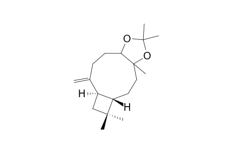 1,5,5,13,13-PENTAMETHYL-8-METHYLENE-4-BETA,7-ALPHA-12,14-DIOXATRICYClO-[9.3.0.0(4.7)]-TETRADECANE