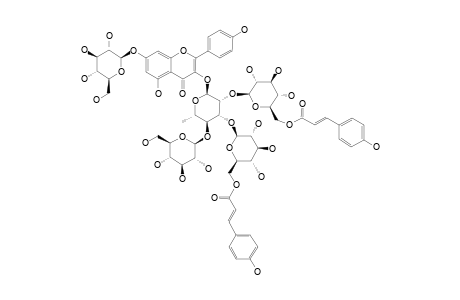 #29;TERNATUMOSIDE-XVI;KAEMPFEROL-3-O-[BETA-D-GLUCOPYRANOSYL-(1->4)]-[BETA-D-6-O-[4-HYDROXY-(E)-CINNAMOYL]-GLUCOPYRANOSYL-(1->3)]-BETA-D-6-O-[4-HYDROXY-(