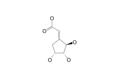 (+/-)-(E)-(2R*,3R*,4R*)-TRIHYDROXY-CYCLOPENTYLIDENE-ACETIC-ACID