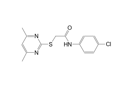 N-(4-chlorophenyl)-2-[(4,6-dimethyl-2-pyrimidinyl)sulfanyl]acetamide