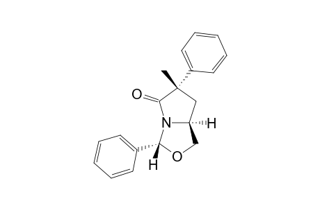 [3R-(3-ALPHA,6-ALPHA,7A-ALPHA)]-6-METHYL-3,6-DIPHENYL-3H,5H-TETRAHYDROPYRROLO-[1,2-C]-OXAZOL-5-ONE