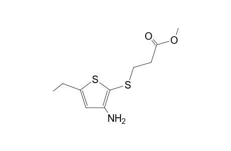 Methyl 3-[5'-ethyl-3'-amino-2'-(thienylthio)]-propanoate