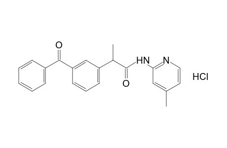 m-benzoyl-N-(4-methyl-2-pyridyl)hydratropamide, monohydrochloride