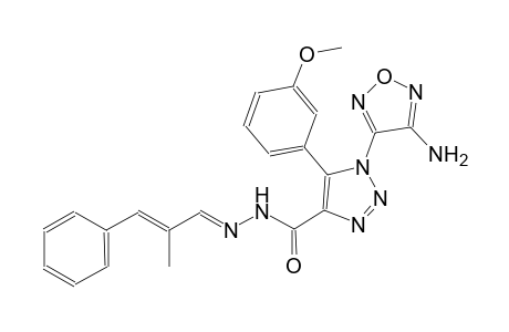 1-(4-amino-1,2,5-oxadiazol-3-yl)-5-(3-methoxyphenyl)-N'-[(E,2E)-2-methyl-3-phenyl-2-propenylidene]-1H-1,2,3-triazole-4-carbohydrazide