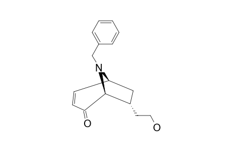 8-BENZYL-7-ENDO-(HYDROXYETHYL)-2-OXO-8-AZABICYCLO-[3.2.1]-OCT-3-EN-2-ONE