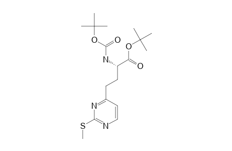 (S)-ALPHA-TERT.-BUTOXYCARBONYLAMINO-GAMMA-(2-METHYLTHIOPYRIMIDIN-4-YL)-BUTYRIC-ACID-ALPHA-TERT.-BUTYLESTER