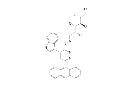 (2R,3R,4R,5S)-6-[[6-ANTHRACEN-9-YL-4-(1H-INDOL-3-YL)-PYRIDAZIN-3-YL]-HYDRAZONO]-HEXANE-1,2,3,4,5-PENTAOL