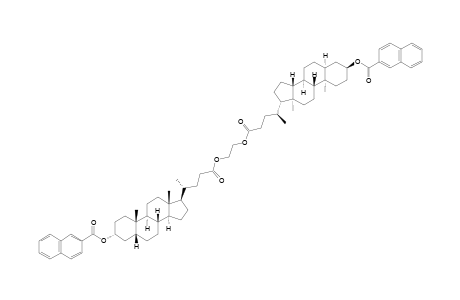 3-ALPHA,3'-ALPHA-BIS-(2-NAPHTHYLCARBOXY)-5-BETA-CHOLAN-24-OIC-ACID-ETHANE-1,2-DIOL-DIESTER