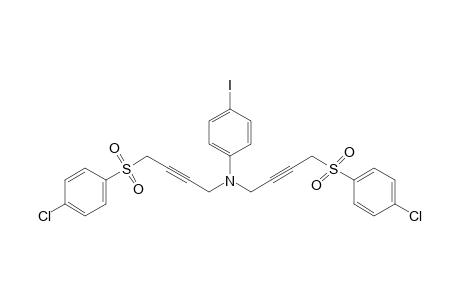 N,N-bis{4-[(p-chlorophenyl)sulfonyl]-2-butynyl}-p-iodoaniline