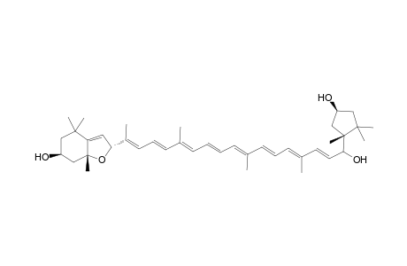 (all-E,3S,5R,8R,3'S,5'R)-5,8-Epoxy-5,6-dihydro-beta,kappa-caroten-3,3',6'-triol