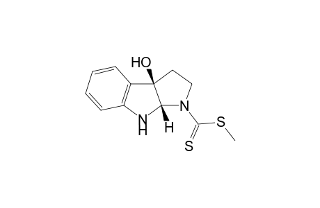 (3aS,8bR)-8b-hydroxy-1,2,3a,4-tetrahydropyrrolo[2,3-b]indole-3-carbodithioic acid methyl ester