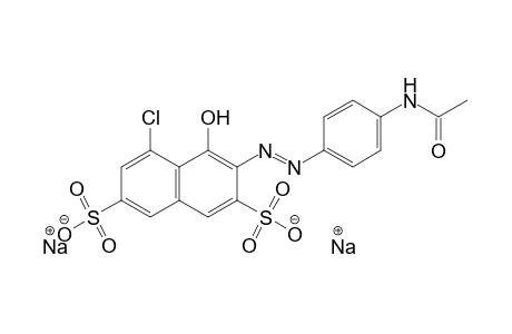 2,7-Naphthalenedisulfonic acid, 3-[[4-(acetylamino)phenyl]azo]-5-chloro-4-hydroxy-, disodium salt