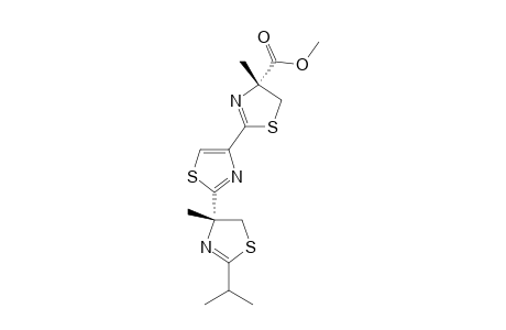 (4R)-2-ISOPROPYL-4-[4'-(4''R-METHOXYCARBONYL-4''-METHYL-4'',5''-DIHYDROTHIAZOL-2''-YL)-THIAZOL-2'-YL]-4-METHYL-4,5-DIHYDROTHIAZOLE