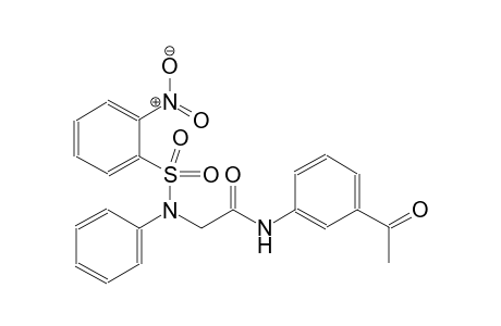 acetamide, N-(3-acetylphenyl)-2-[[(2-nitrophenyl)sulfonyl]phenylamino]-