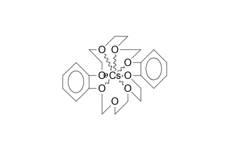 Dibenzo-24-crown-8-caesium cation complex