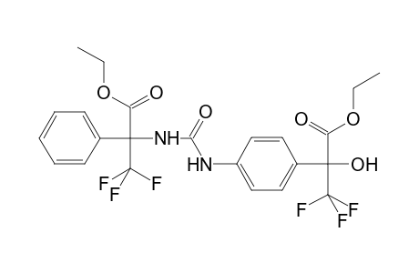 Benzeneacetic acid, 4-[[[[1-(ethoxycarbonyl)-2,2,2-trifluoro-1-phenylethyl]amino]carbonyl]amino]-.alpha.-hydroxy-.alpha.-(trifluoromethyl)-, ethyl ester